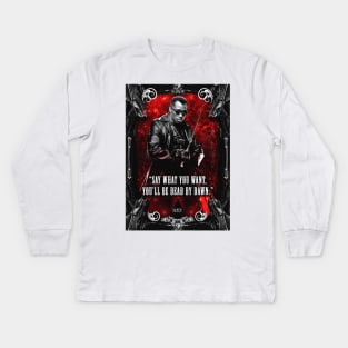 Blade Vector Quote Kids Long Sleeve T-Shirt